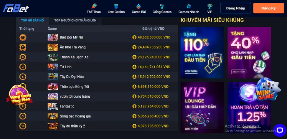 Slot Jackpot Lũy Tiến tại 67win